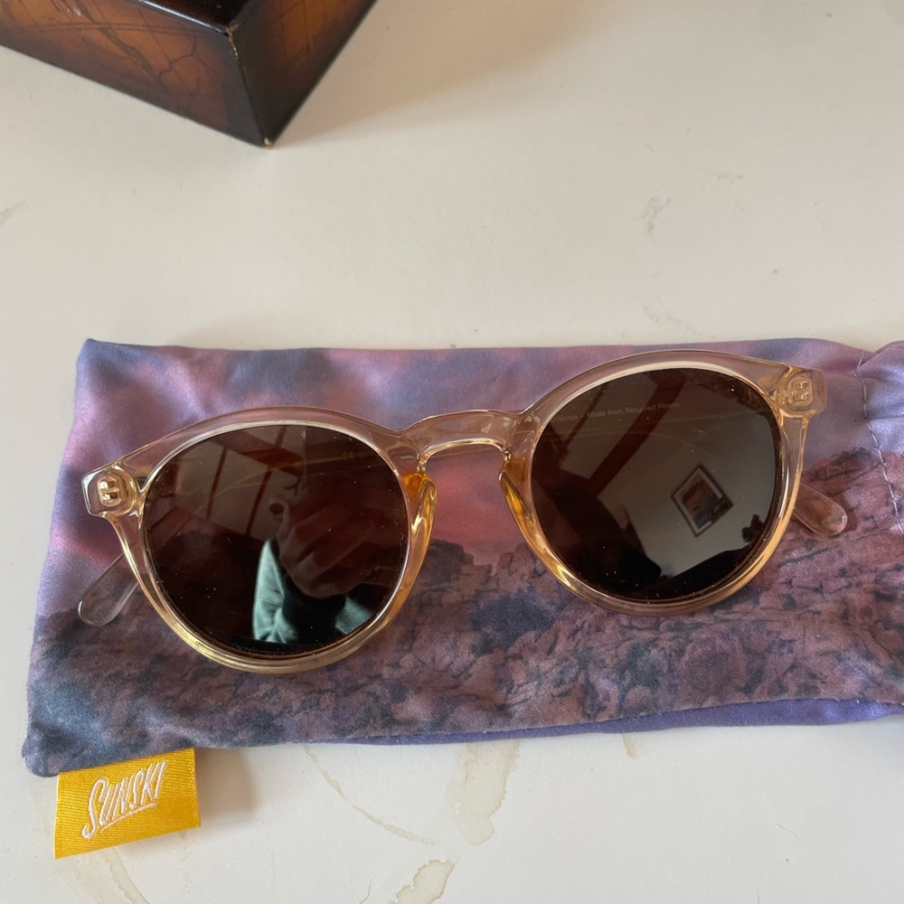Sunski Polarized Dipsea Sunglasses with Cloth Case